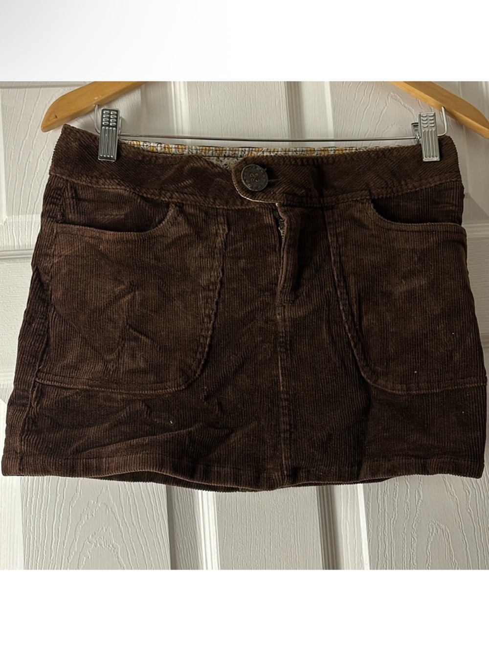 Paul & Joe for Target size 9 Brown Corduroy Miniskirt VINTAGE